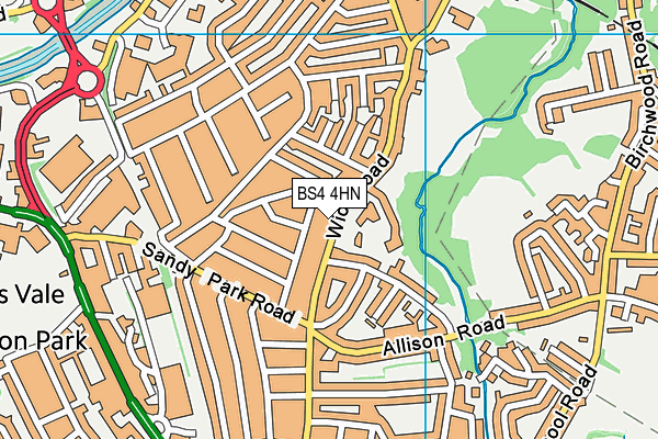 BS4 4HN map - OS VectorMap District (Ordnance Survey) BS4 4HN map - OS VectorMap District (Ordnance Survey)