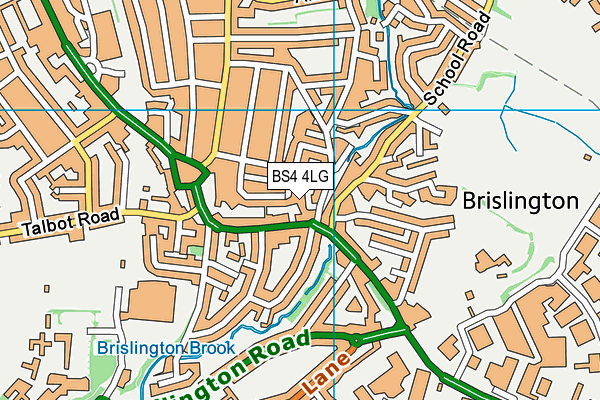 BS4 4LG map - OS VectorMap District (Ordnance Survey) BS4 4LG map - OS VectorMap District (Ordnance Survey)