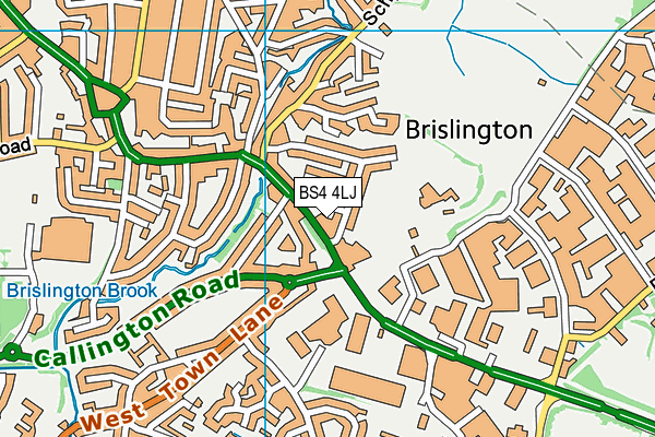 BS4 4LJ map - OS VectorMap District (Ordnance Survey) BS4 4LJ map - OS VectorMap District (Ordnance Survey)