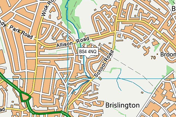 BS4 4NQ map - OS VectorMap District (Ordnance Survey) BS4 4NQ map - OS VectorMap District (Ordnance Survey)