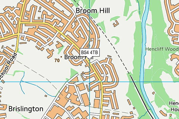 BS4 4TB map - OS VectorMap District (Ordnance Survey) BS4 4TB map - OS VectorMap District (Ordnance Survey)