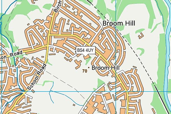 BS4 4UY map - OS VectorMap District (Ordnance Survey) BS4 4UY map - OS VectorMap District (Ordnance Survey)