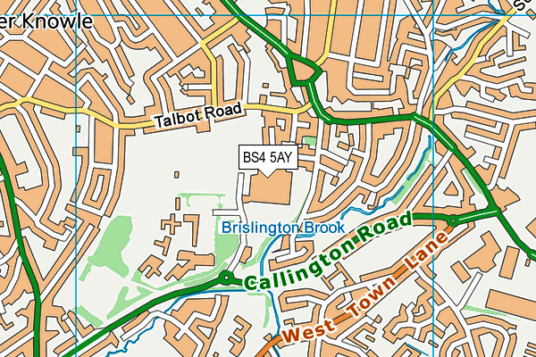 BS4 5AY map - OS VectorMap District (Ordnance Survey)