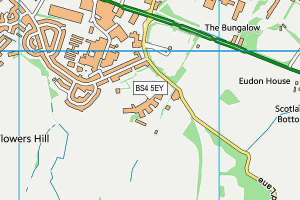 BS4 5EY map - OS VectorMap District (Ordnance Survey) BS4 5EY map - OS VectorMap District (Ordnance Survey)