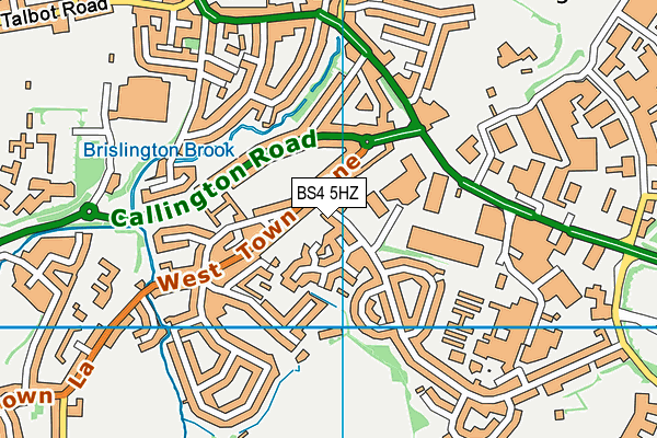 BS4 5HZ map - OS VectorMap District (Ordnance Survey)