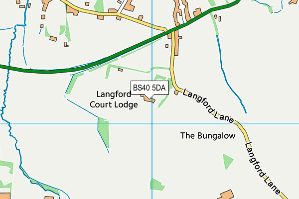 BS40 5DA map - OS VectorMap District (Ordnance Survey) BS40 5DA map - OS VectorMap District (Ordnance Survey)