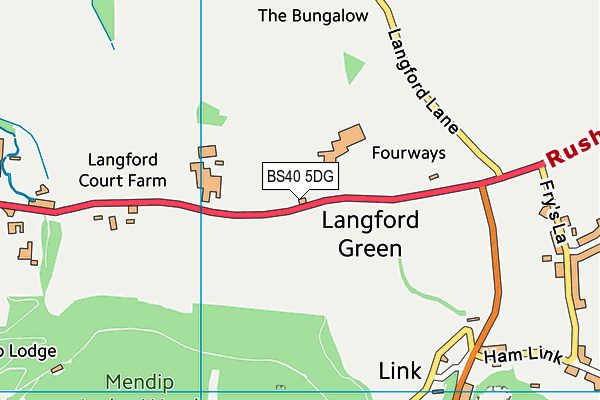BS40 5DG map - OS VectorMap District (Ordnance Survey) BS40 5DG map - OS VectorMap District (Ordnance Survey)