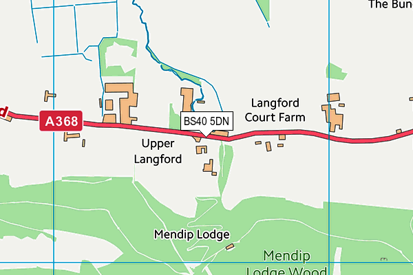 BS40 5DN map - OS VectorMap District (Ordnance Survey) BS40 5DN map - OS VectorMap District (Ordnance Survey)