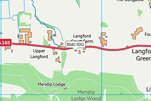 BS40 5DQ map - OS VectorMap District (Ordnance Survey) BS40 5DQ map - OS VectorMap District (Ordnance Survey)