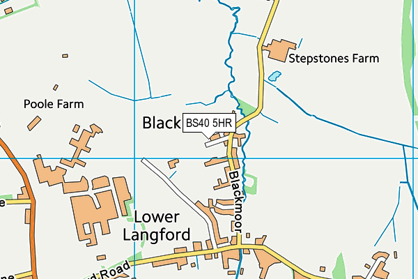 BS40 5HR map - OS VectorMap District (Ordnance Survey) BS40 5HR map - OS VectorMap District (Ordnance Survey)