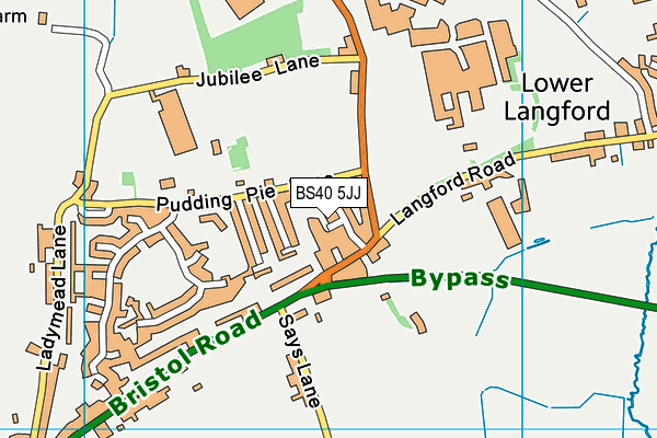 BS40 5JJ map - OS VectorMap District (Ordnance Survey) BS40 5JJ map - OS VectorMap District (Ordnance Survey)