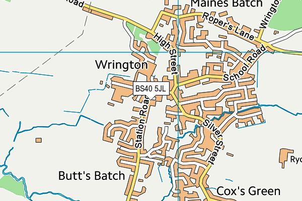 BS40 5JL map - OS VectorMap District (Ordnance Survey) BS40 5JL map - OS VectorMap District (Ordnance Survey)