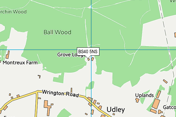BS40 5NS map - OS VectorMap District (Ordnance Survey) BS40 5NS map - OS VectorMap District (Ordnance Survey)