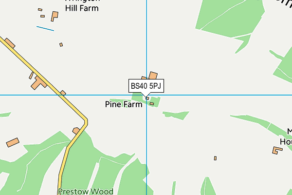 BS40 5PJ map - OS VectorMap District (Ordnance Survey) BS40 5PJ map - OS VectorMap District (Ordnance Survey)