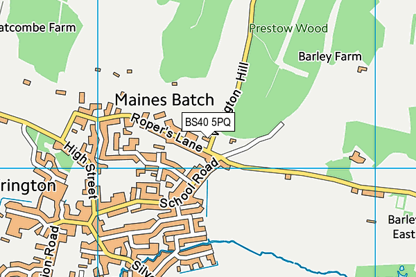 BS40 5PQ map - OS VectorMap District (Ordnance Survey) BS40 5PQ map - OS VectorMap District (Ordnance Survey)