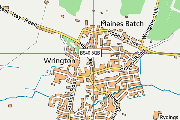 BS40 5QB map - OS VectorMap District (Ordnance Survey) BS40 5QB map - OS VectorMap District (Ordnance Survey)