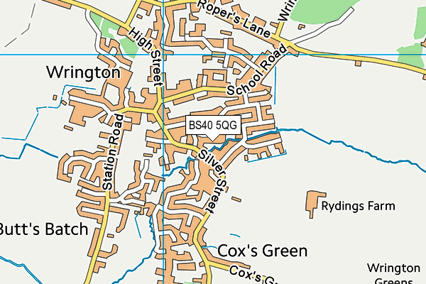BS40 5QG map - OS VectorMap District (Ordnance Survey) BS40 5QG map - OS VectorMap District (Ordnance Survey)