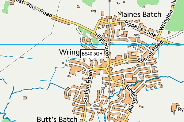 BS40 5QH map - OS VectorMap District (Ordnance Survey) BS40 5QH map - OS VectorMap District (Ordnance Survey)