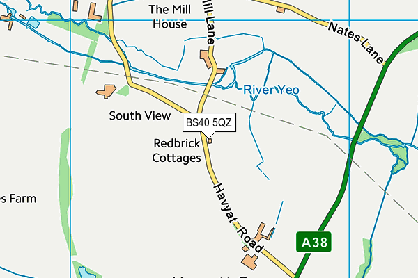BS40 5QZ map - OS VectorMap District (Ordnance Survey) BS40 5QZ map - OS VectorMap District (Ordnance Survey)