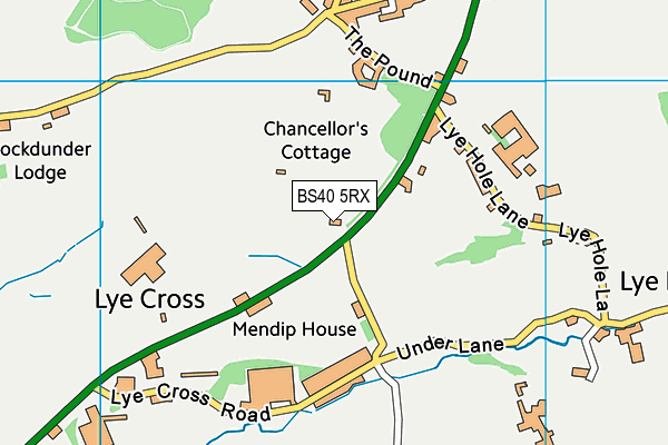 BS40 5RX map - OS VectorMap District (Ordnance Survey) BS40 5RX map - OS VectorMap District (Ordnance Survey)