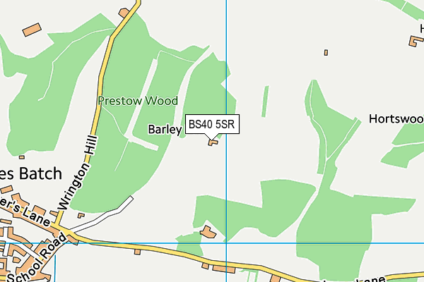 BS40 5SR map - OS VectorMap District (Ordnance Survey) BS40 5SR map - OS VectorMap District (Ordnance Survey)
