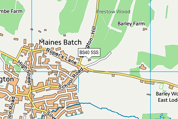 BS40 5SS map - OS VectorMap District (Ordnance Survey) BS40 5SS map - OS VectorMap District (Ordnance Survey)