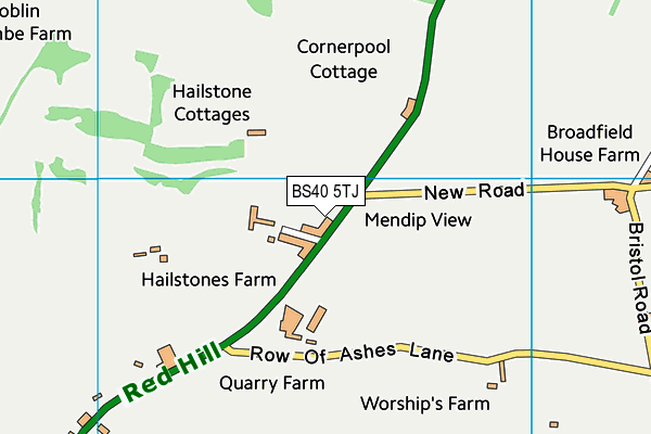 BS40 5TJ map - OS VectorMap District (Ordnance Survey) BS40 5TJ map - OS VectorMap District (Ordnance Survey)