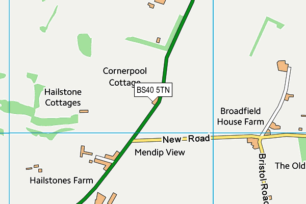 BS40 5TN map - OS VectorMap District (Ordnance Survey) BS40 5TN map - OS VectorMap District (Ordnance Survey)