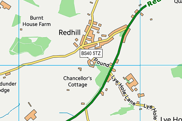 BS40 5TZ map - OS VectorMap District (Ordnance Survey)