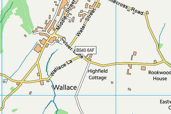 BS40 6AF map - OS VectorMap District (Ordnance Survey)