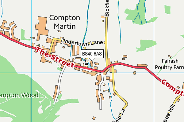 BS40 6AS map - OS VectorMap District (Ordnance Survey) BS40 6AS map - OS VectorMap District (Ordnance Survey)