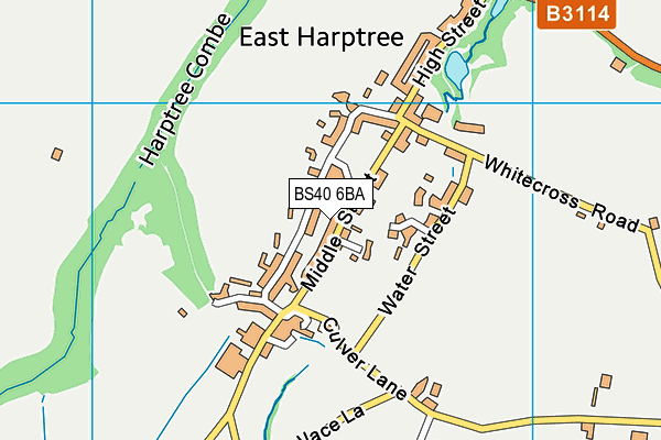BS40 6BA map - OS VectorMap District (Ordnance Survey) BS40 6BA map - OS VectorMap District (Ordnance Survey)