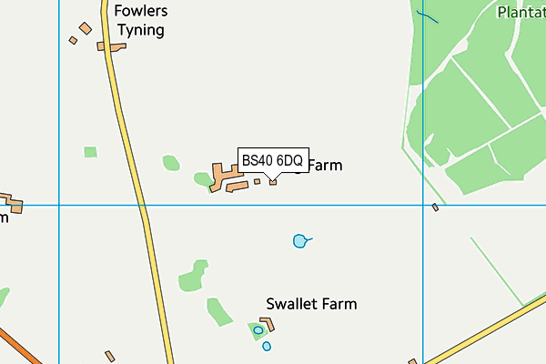 BS40 6DQ map - OS VectorMap District (Ordnance Survey) BS40 6DQ map - OS VectorMap District (Ordnance Survey)