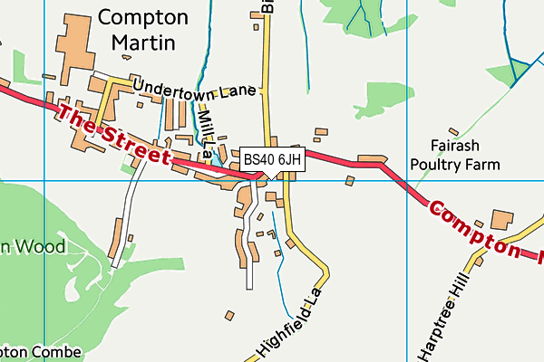 BS40 6JH map - OS VectorMap District (Ordnance Survey) BS40 6JH map - OS VectorMap District (Ordnance Survey)