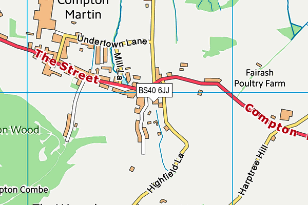 BS40 6JJ map - OS VectorMap District (Ordnance Survey) BS40 6JJ map - OS VectorMap District (Ordnance Survey)