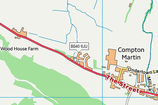 BS40 6JU map - OS VectorMap District (Ordnance Survey) BS40 6JU map - OS VectorMap District (Ordnance Survey)