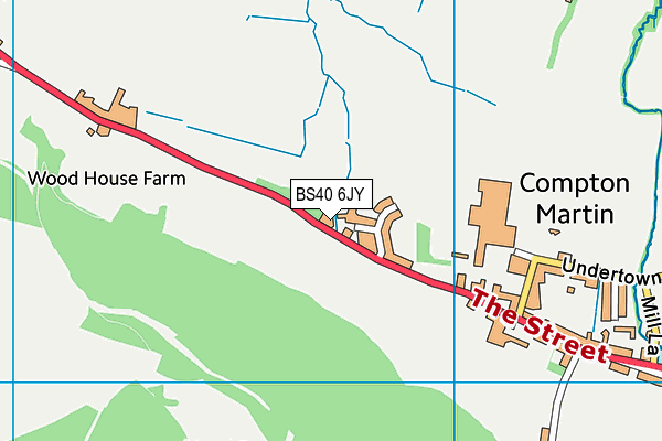 BS40 6JY map - OS VectorMap District (Ordnance Survey)