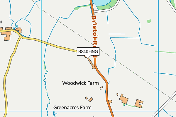 BS40 6NG map - OS VectorMap District (Ordnance Survey) BS40 6NG map - OS VectorMap District (Ordnance Survey)