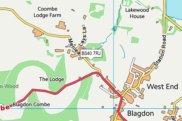 BS40 7RJ map - OS VectorMap District (Ordnance Survey) BS40 7RJ map - OS VectorMap District (Ordnance Survey)