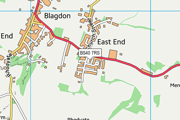 BS40 7RS map - OS VectorMap District (Ordnance Survey) BS40 7RS map - OS VectorMap District (Ordnance Survey)