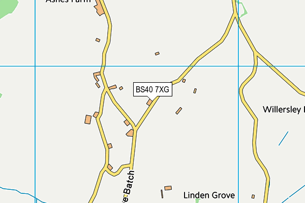 BS40 7XG map - OS VectorMap District (Ordnance Survey) BS40 7XG map - OS VectorMap District (Ordnance Survey)
