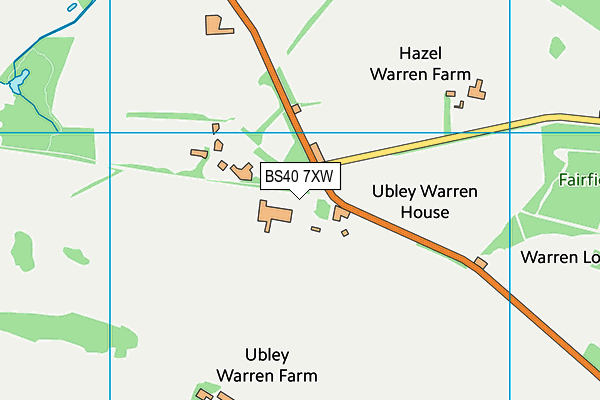 BS40 7XW map - OS VectorMap District (Ordnance Survey) BS40 7XW map - OS VectorMap District (Ordnance Survey)