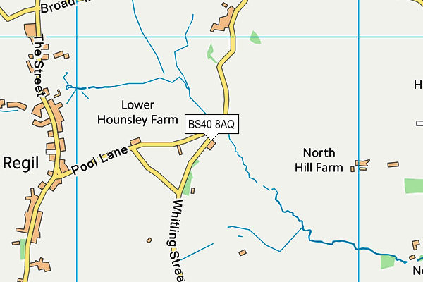 BS40 8AQ map - OS VectorMap District (Ordnance Survey) BS40 8AQ map - OS VectorMap District (Ordnance Survey)