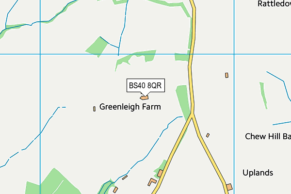 BS40 8QR map - OS VectorMap District (Ordnance Survey) BS40 8QR map - OS VectorMap District (Ordnance Survey)
