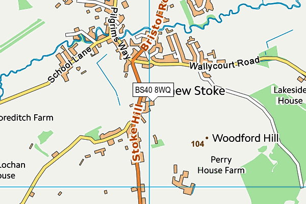 BS40 8WQ map - OS VectorMap District (Ordnance Survey)