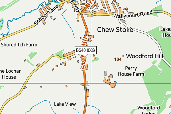 BS40 8XG map - OS VectorMap District (Ordnance Survey) BS40 8XG map - OS VectorMap District (Ordnance Survey)