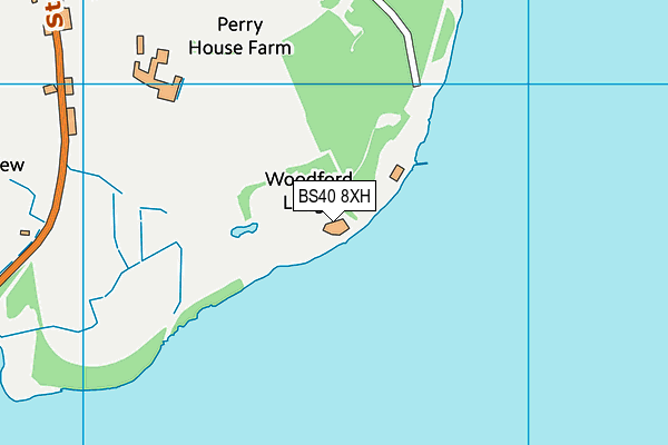 BS40 8XH map - OS VectorMap District (Ordnance Survey)