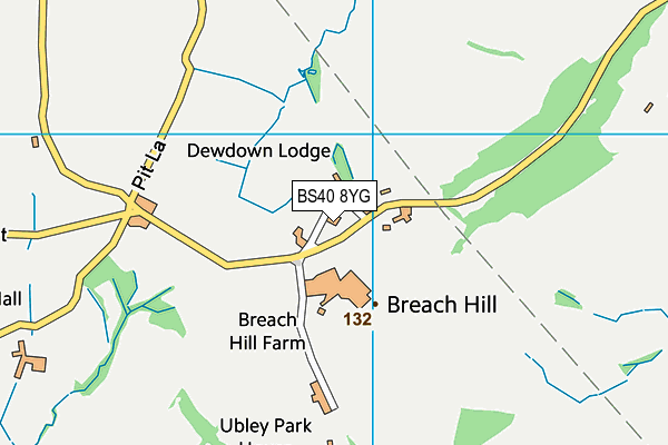 BS40 8YG map - OS VectorMap District (Ordnance Survey)