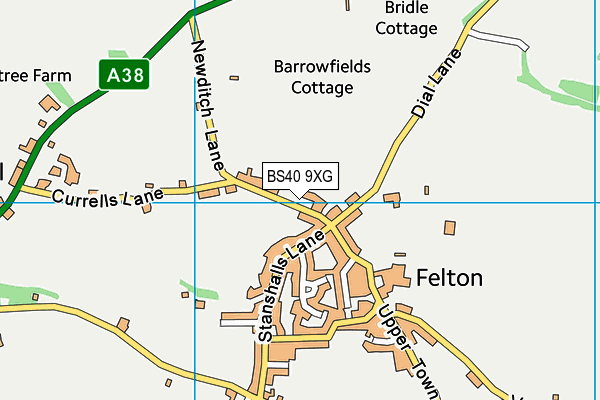 BS40 9XG map - OS VectorMap District (Ordnance Survey) BS40 9XG map - OS VectorMap District (Ordnance Survey)