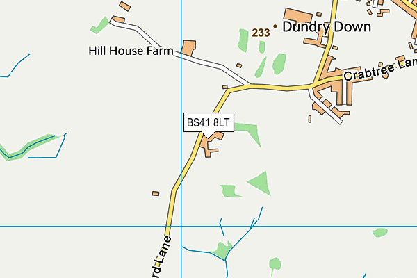 BS41 8LT map - OS VectorMap District (Ordnance Survey)